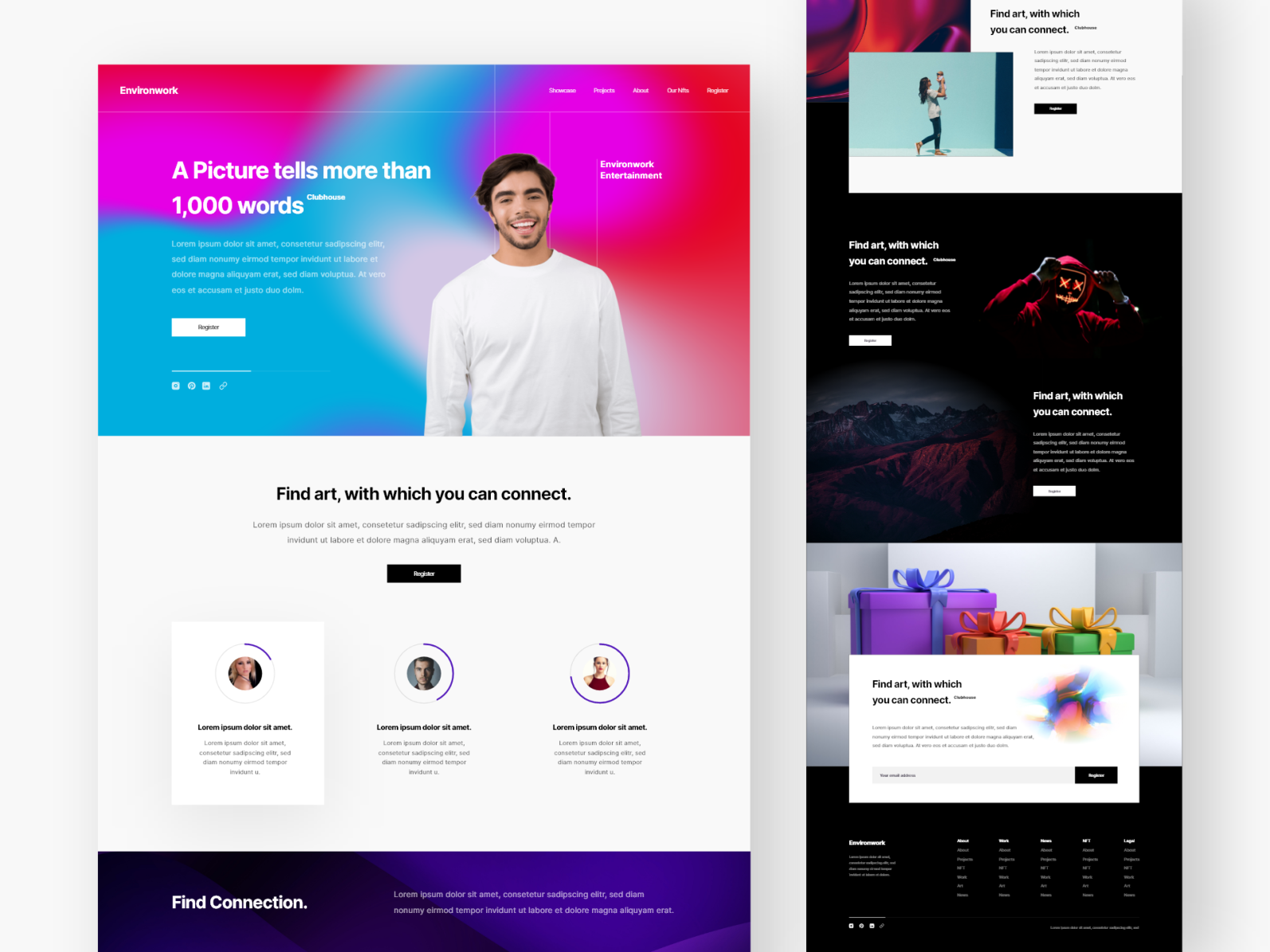 Environwork - Homepage by Julius Branding for Immersive Studios on Dribbble