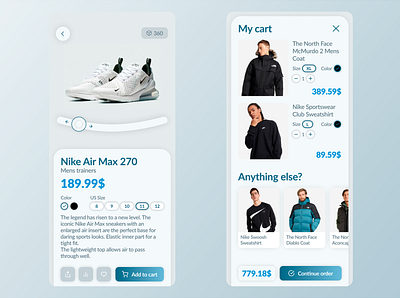 Clothes Shop UI clothes clothes shop graphic design online store sneakers ui