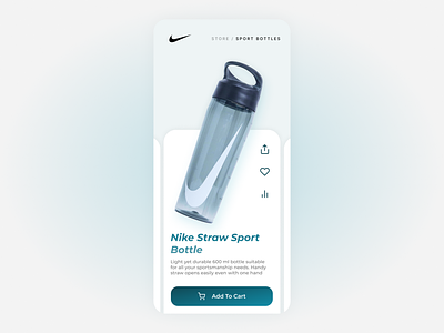 Nike Shop App app concept nike online store sport shop store app