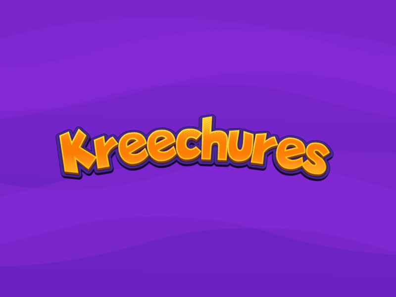 Kreechures Logo Animation after effects animation animation 2d animation after effects animation design logo animation logo animations motion graphics