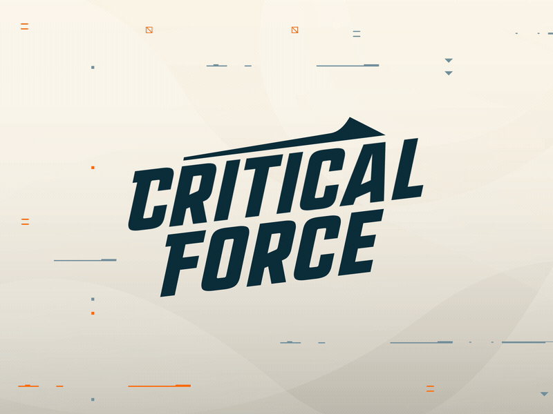 Critical Force Logo Animation after effects animated logo animated logos animation animation 2d animation after effects animation design logo animated logo animation logo animations motion motion graphics