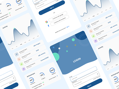 Mobile App design for architecture company graphic design mobile app ui mobile graph mobile list ui mobile login ui mobile signup mobile ui ui ui design ui ux