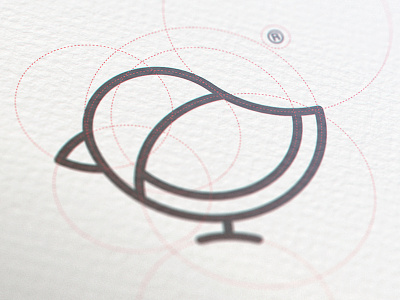 Bird mark grid animal bird branding concept design graphic grid identity illustration logo sign simple