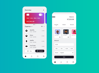 Wallet App UI Design app app design finance app fintech fintech app fintech design minimalist mobile app ui design product design ui ux uidesign ux design uxdesign visual design wallet app