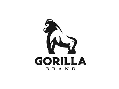 Gorilla Logo animal animal logo brand branding design gorilla graphic design graphicdesign icon illustration logo logo design logodesign logos minimal