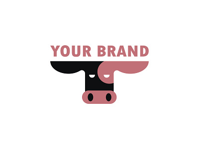 Simple Cow logo branding cow design farm freelance icon identity illustration logo logo design milk ux