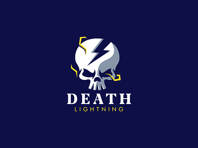 Death Lightning animation brand branding design graphic design illustration logo logo design skull ui vector