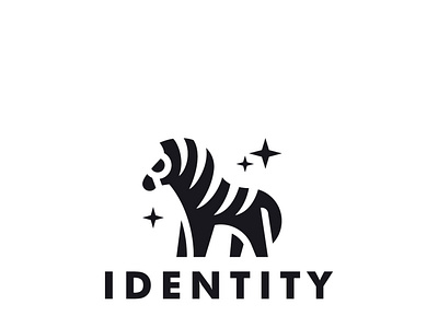 Simple Zebra Logo animation brand branding design graphic design illustration logo logo design simple vector