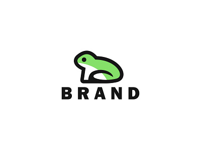 Minimal Frog logo brand branding company design graphic design illustration logo logo design vector