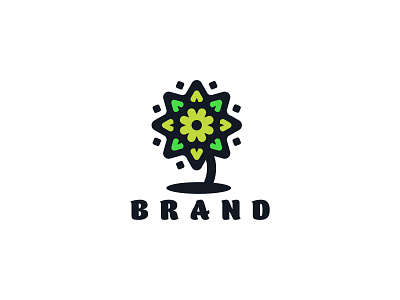 Flower logo brand branding design graphic design illustration logo logo design vector