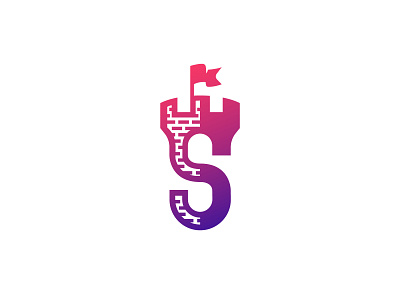 Letter S Castle Logo