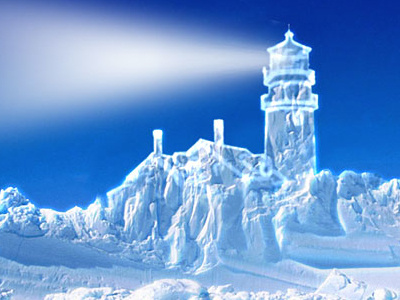 Ice lighthouse ice light lightgouse