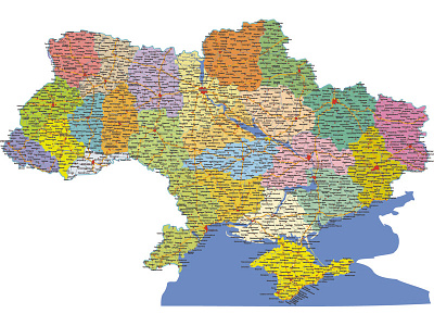 Ukraine Roads Map Detailed