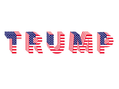 Trump USA Flag Letters flag letters trump usa