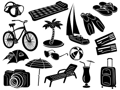 Summer Rest Icon Set icon rest set summer