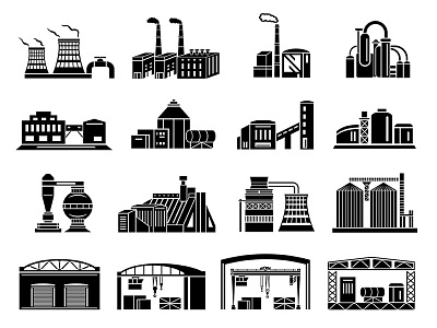 Industrial Buildings Set buildings industrial set