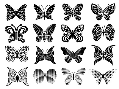 Butterfly Super Decor Graphics Creative Set