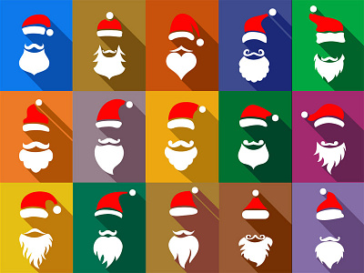 Christmas Masks With Beards