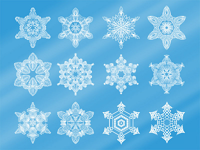 Snowflakes Set set snowflakes