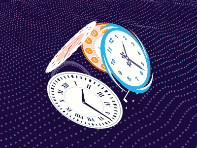 6 watches spining in cube gif by yaroslav koval dribbble