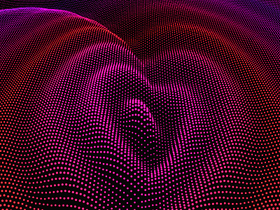 Wave Dot Sea 3d dot erotic future heart node wave