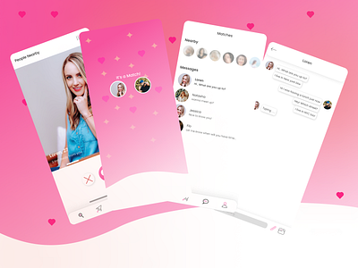 Dating App template android app application branding business design figma graphic design ios landing page ui vector web design
