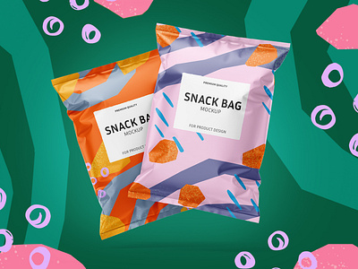 Download Snack Bag Mockup Set By Oleksandra Yagello On Dribbble