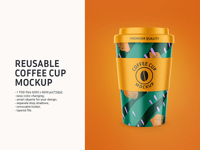 Reusable Coffee Cup Mockup