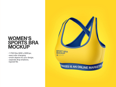 Women's Sports Bra Mockup