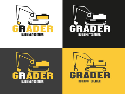 Logo for a construction machinery rental company. abstract branding design graphic design illustration illustrator logo vector