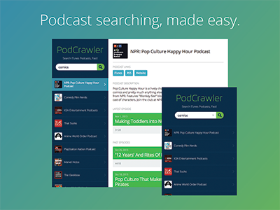 Podcast searching, made easy audio directory itunes listen player podcast