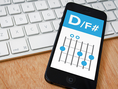  Mobile  Guitar Chords  First Concept by David Potsiadlo on 