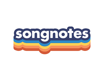 Songnotes rainbow logotype rainbow songnotes