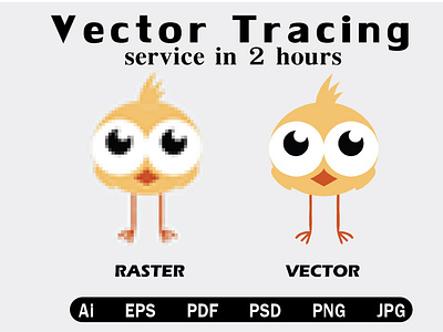 I will vector tracing, convert image to vector