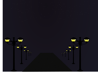 Night Scenery illustrations night scenery vector art vector illustrations