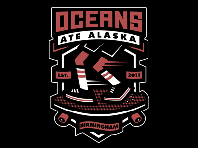 Oceans Ate Alaska - Cruisers cartoon illustration merch design