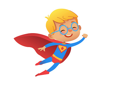 Superhero boy boy costume illustration kid party superhero