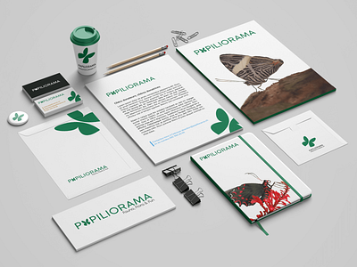 Papiliorama | Applied branding branding graphic design logo mockup