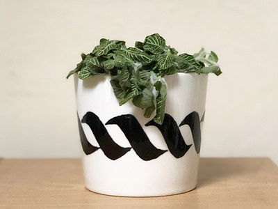 Hand-painted Plant Pot