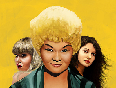 Etta James digital illustration digital painting illustration ilustraciondigital ilustración pintura digital