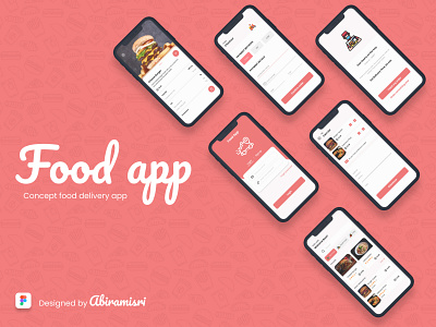 Food delivery app ( Concept design ) branding design figma design minimal mobile app design ui ux ux design