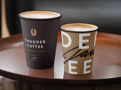 ThunderBolt Coffee branding coffee packaging