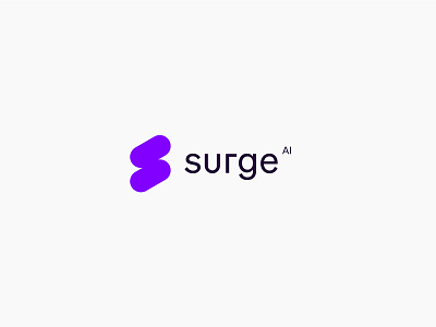 Surge FINAL Logo ai labeling logo logotype monogram nlp s