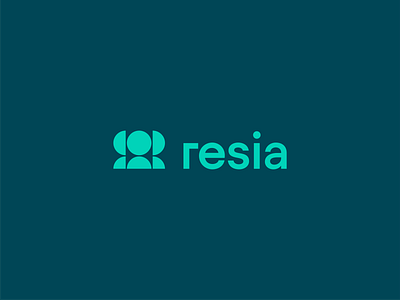 Resia branding logo logotype