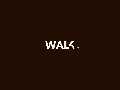 WALK 👟 branding foot logo logotype run walker