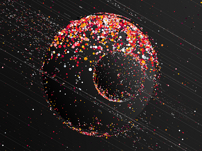 DATA World ai data illustration illustrator moon planet scripts universe visualization