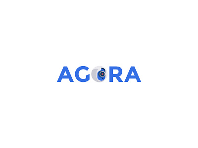 Agora logos app branding design graphic design icon illustration logo typography vector web website