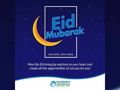 Eid mubarak greeting card