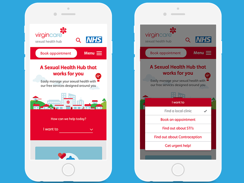 Virgin Care Sexual Health Natural Language Form by Amy Thornley on