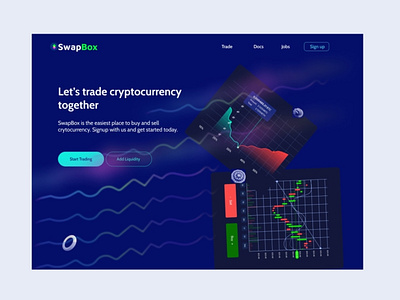 SwapBox a fictional cryptocurrency exchange platform app behance branding creative creativeui creativity dailydesing design designinspiration dribbblers logo madewithfigma product. ui uiux uiuxdesigner uiuxlover ux